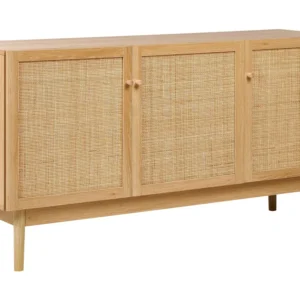 Set Sala da Pranzo 3 Door Sideboard Light Wood NIVO