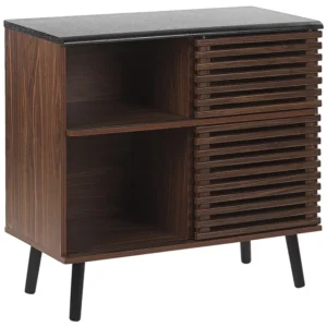 Set Sala da Pranzo Sideboard Dark Wood PERTH