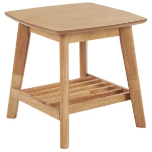 Side Table Light Wood TULARE Antimacchia e Graffi