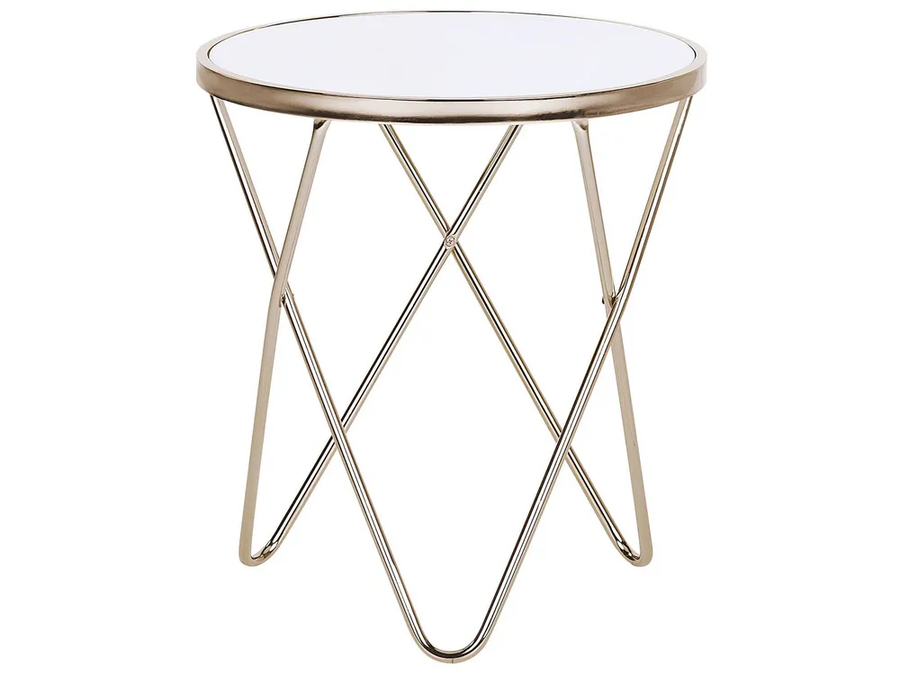 Side Table White Gold MERIDIAN II