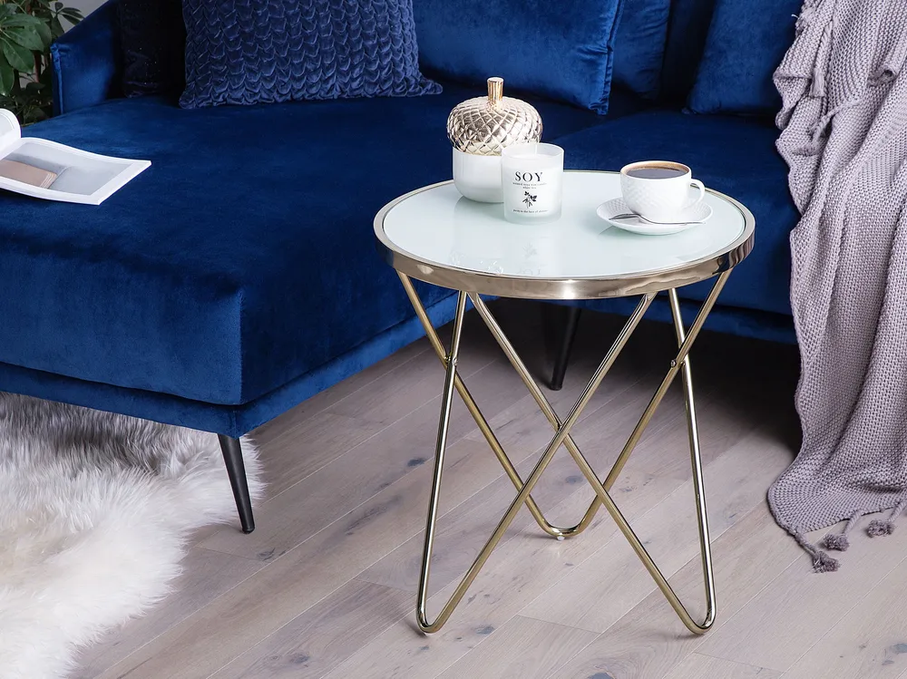 Side Table White Gold MERIDIAN II