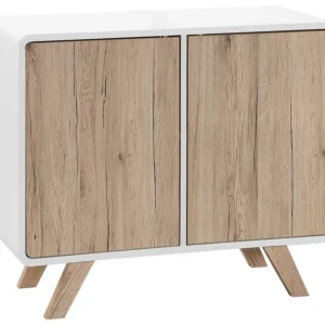 Sideboard White Light Wood MILO Design Industriale