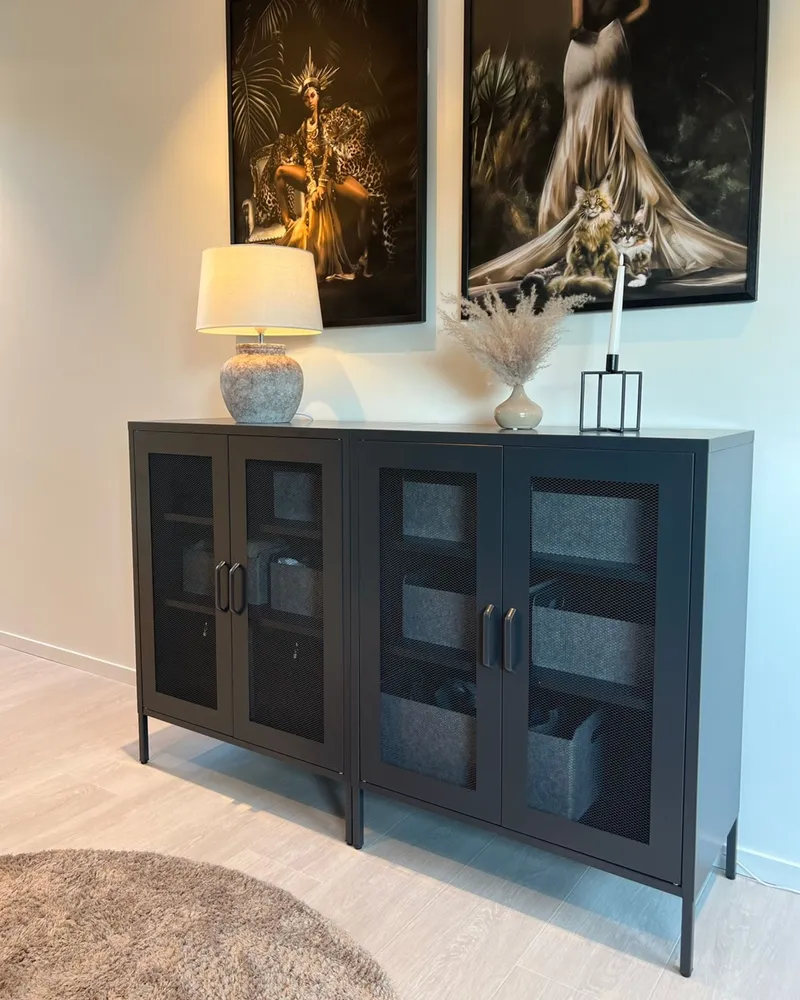 Steel Sideboard Black WAKATIPU