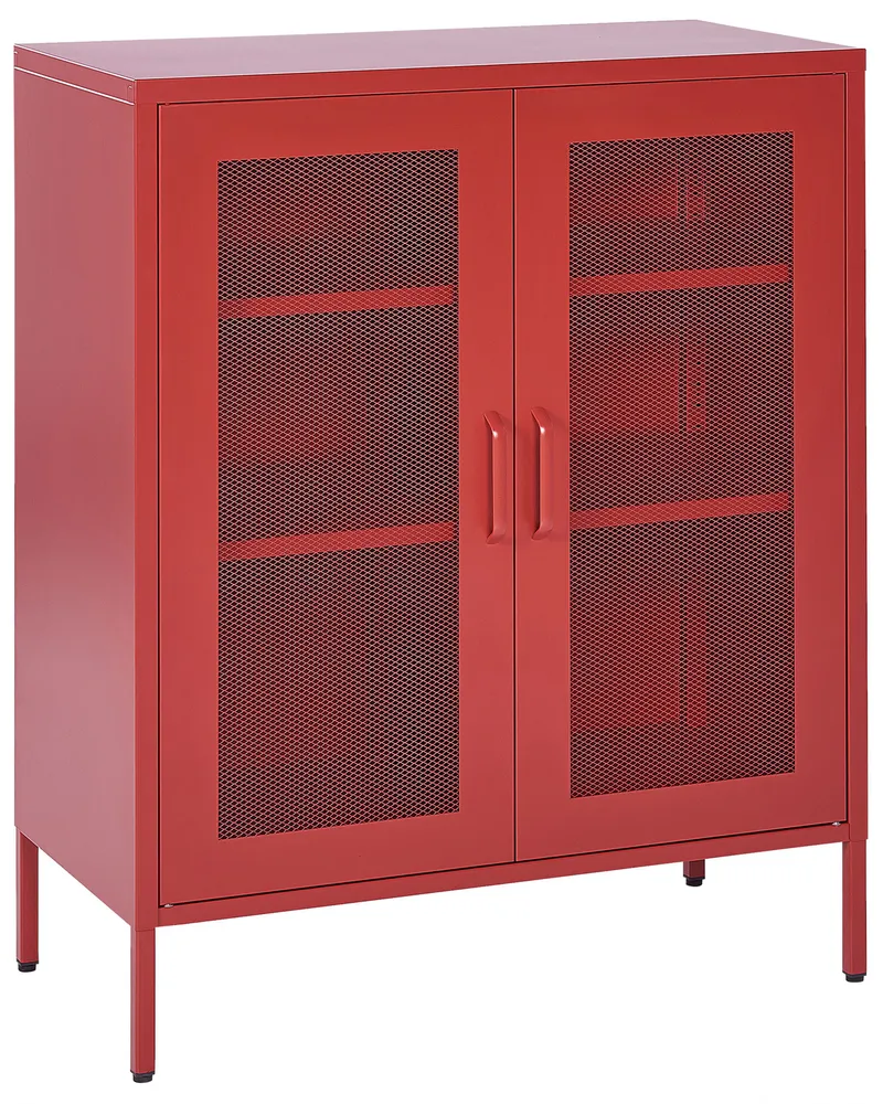 Steel Sideboard Red WAKATIPU