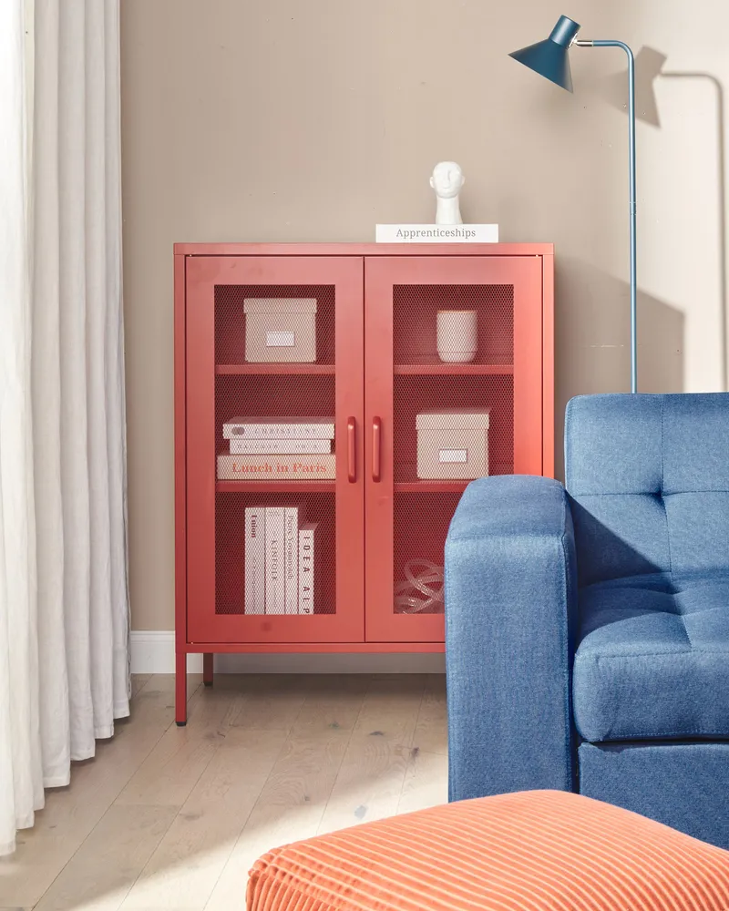 Steel Sideboard Red WAKATIPU