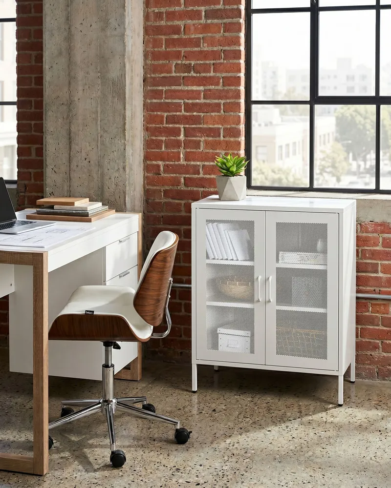 Steel Sideboard White WAKATIPU