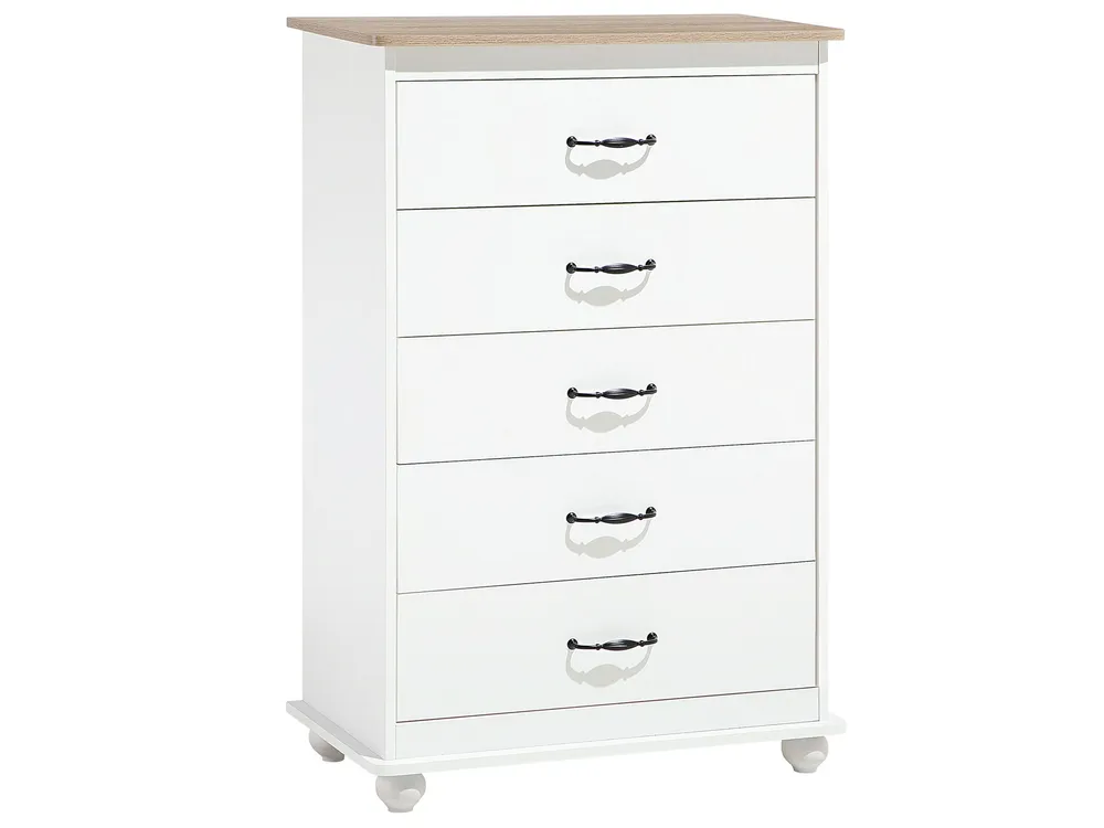 Tavolo Allungabile 5 Drawer Chest White SHARON