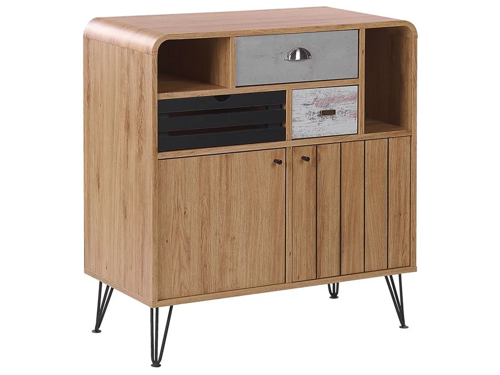 Tavolo Allungabile 3 Drawer Sideboard Light Wood KYLE