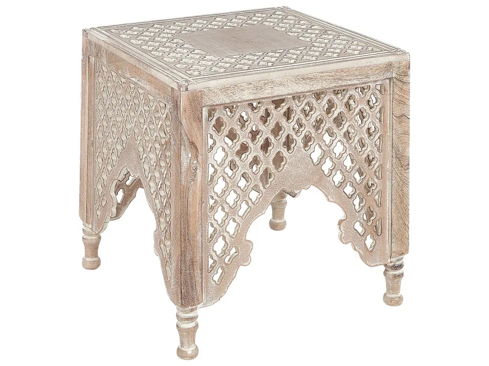 Tavolo Allungabile Mango Wood Side Table Light KADMA