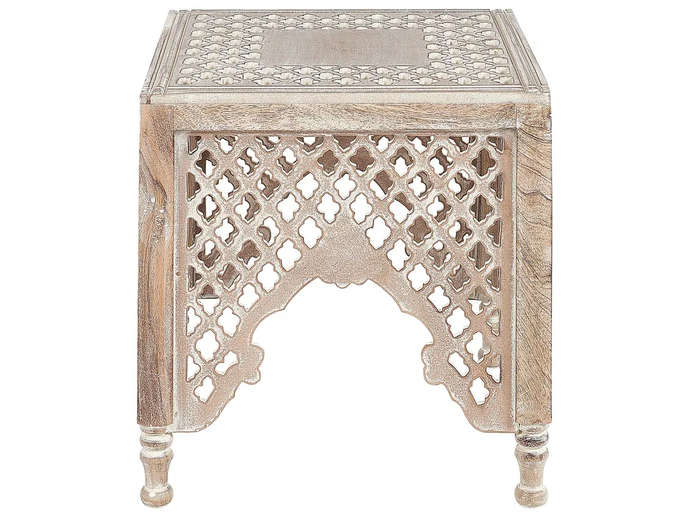 Tavolo Allungabile Mango Wood Side Table Light KADMA