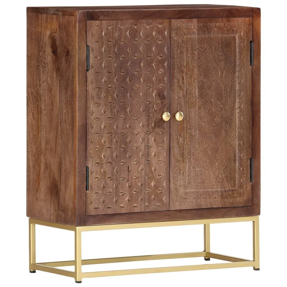 Buffet Pensile Credenza 60x30x75 cm Legno Massello di Mango