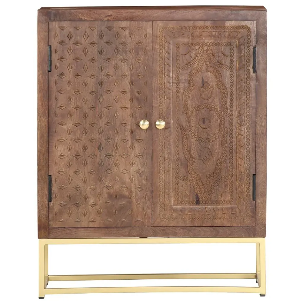 Buffet Pensile Credenza 60x30x75 cm Legno Massello di Mango