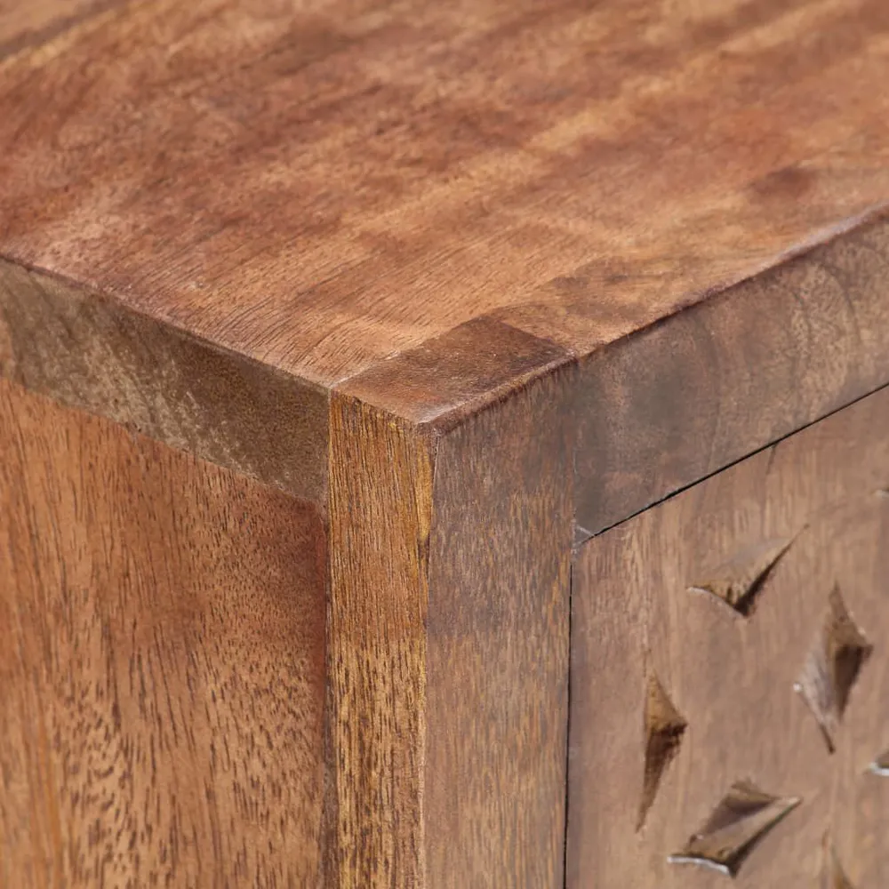 Buffet Pensile Credenza 60x30x75 cm Legno Massello di Mango