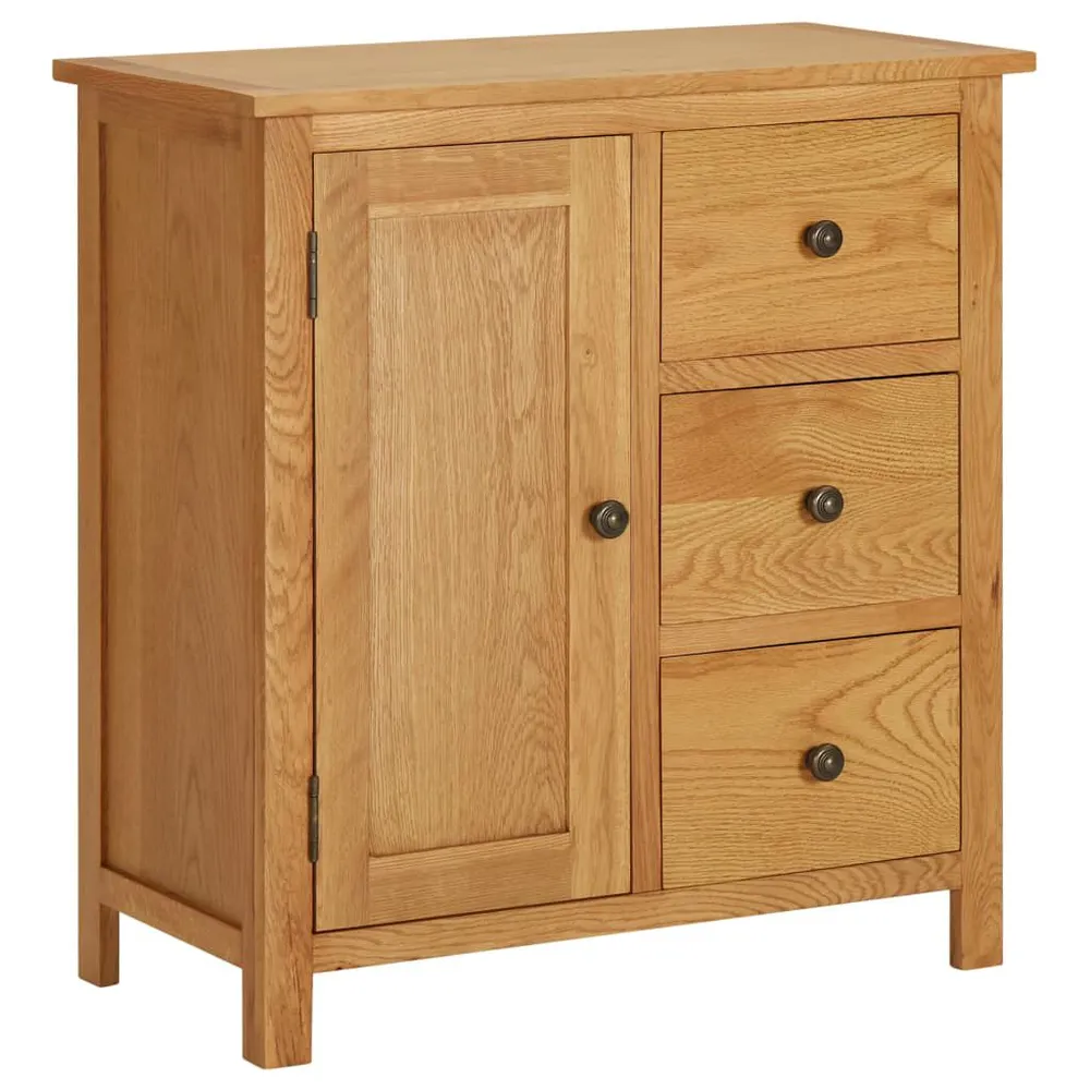 Buffet Pensile Credenza 70x35x75 cm Legno Massello di Rovere