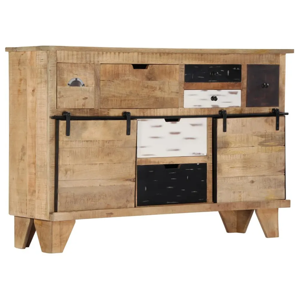 Certificato PEFC/FSC Credenza 140x38x90 cm Legno Massello di Mango