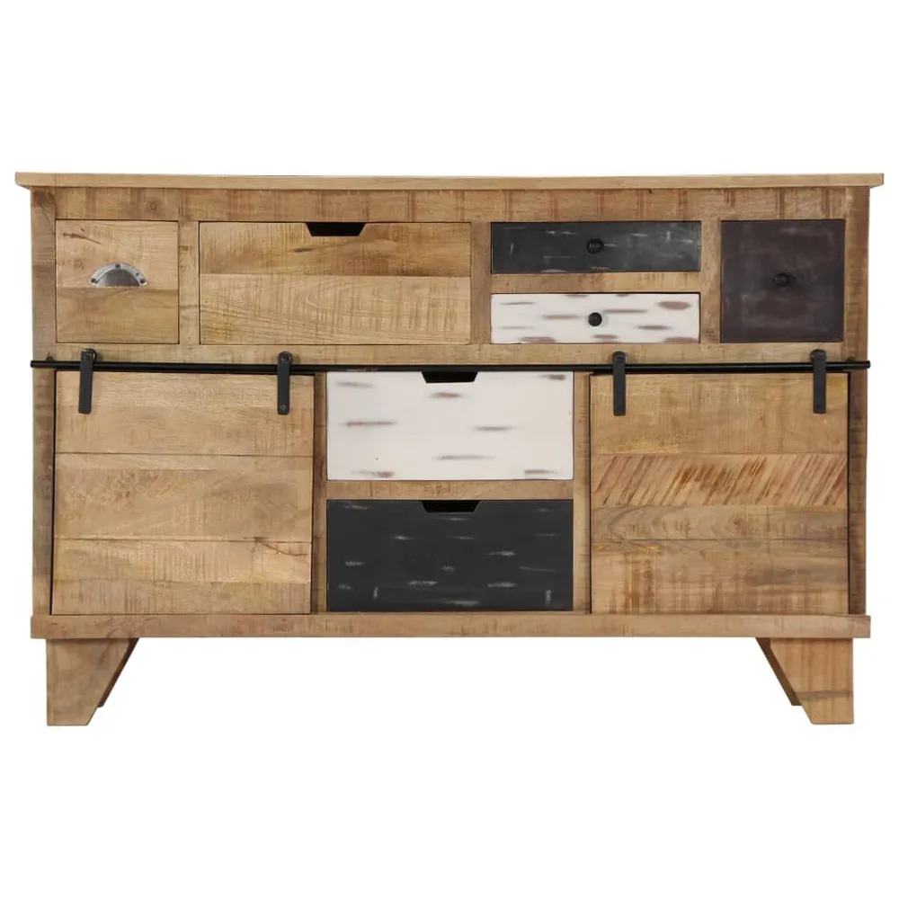 Certificato PEFC/FSC Credenza 140x38x90 cm Legno Massello di Mango