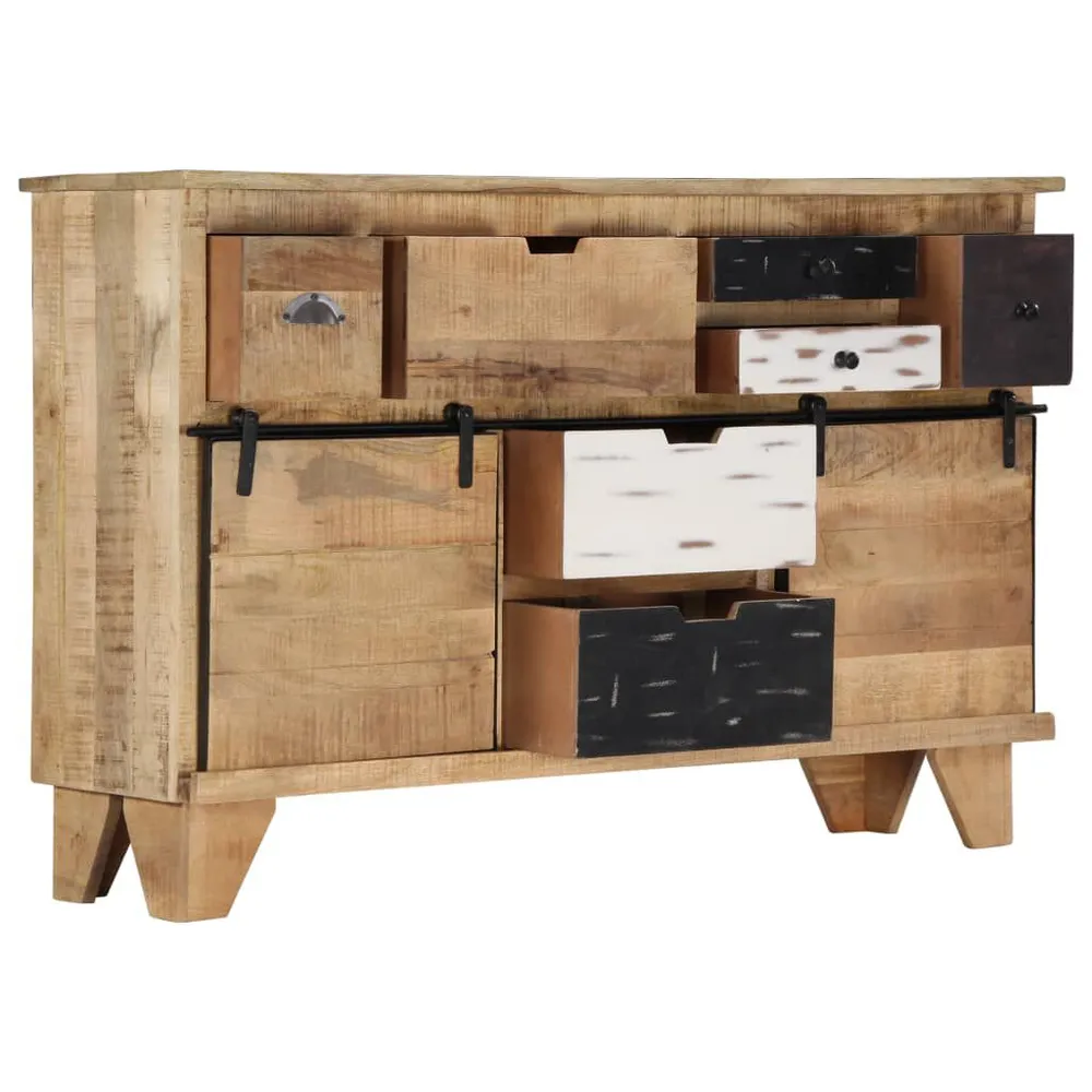 Certificato PEFC/FSC Credenza 140x38x90 cm Legno Massello di Mango