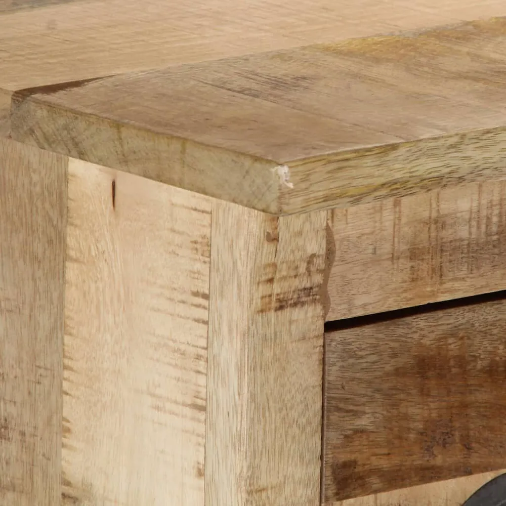 Certificato PEFC/FSC Credenza 140x38x90 cm Legno Massello di Mango