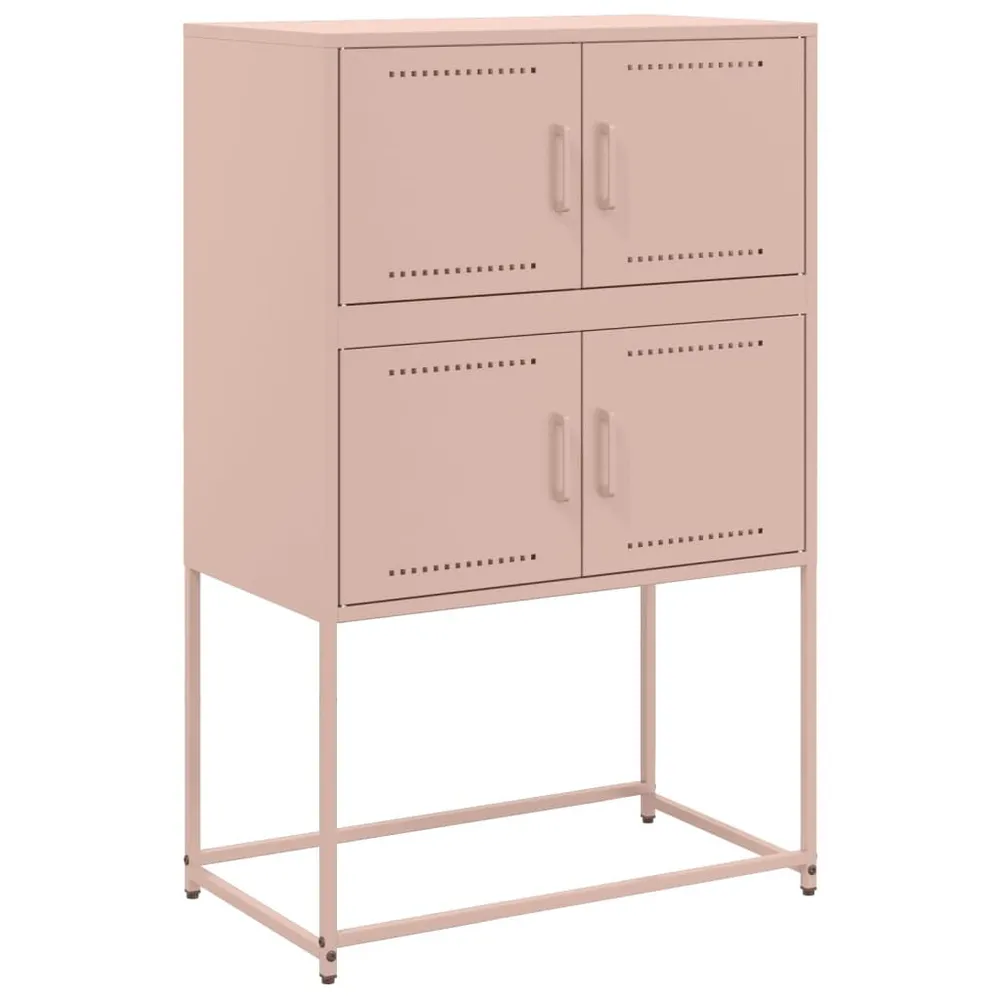 Certificato PEFC/FSC Credenza Rosa 68,5x38,5x107 cm Acciaio
