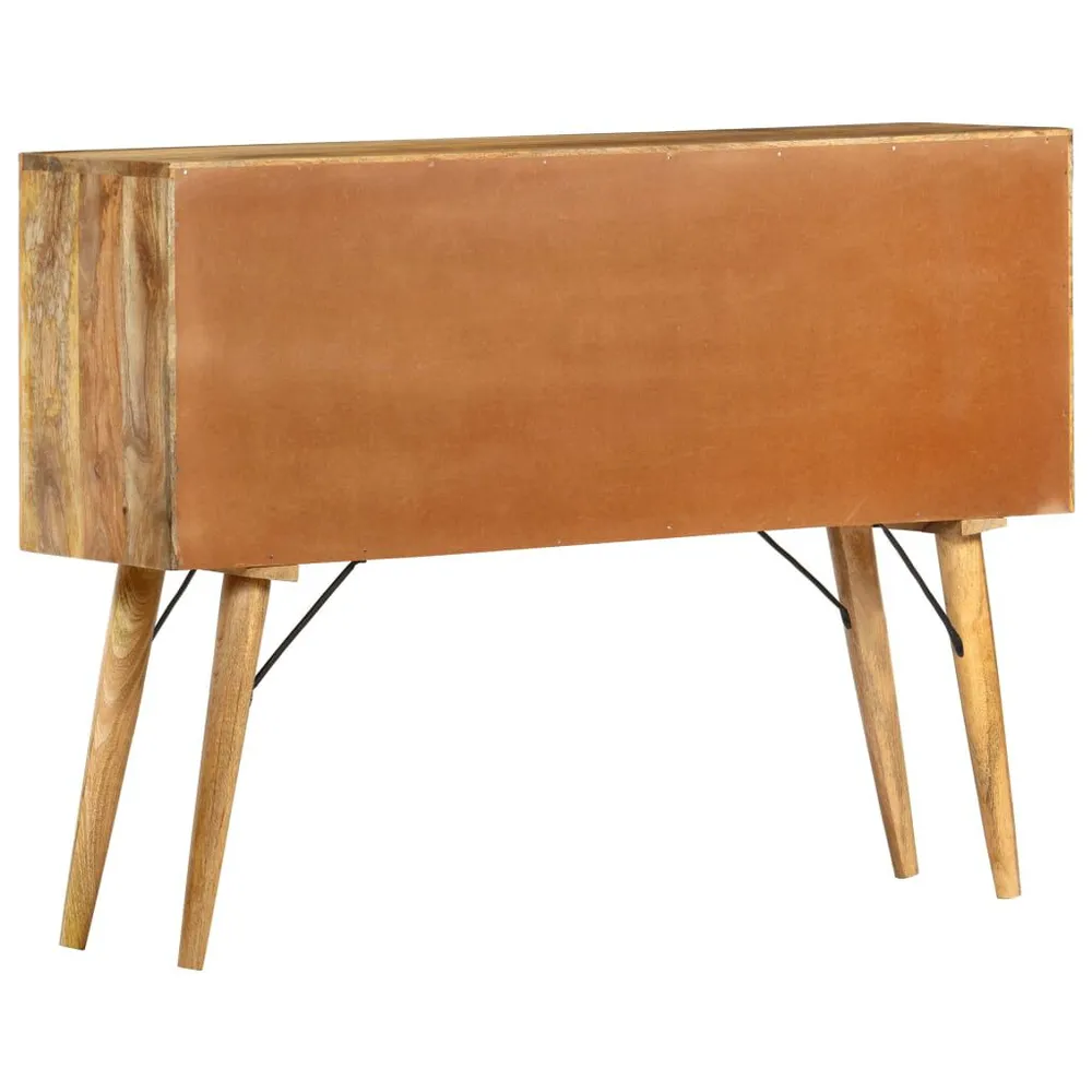 Credenza 110x30x82 cm Legno Massello di Mango