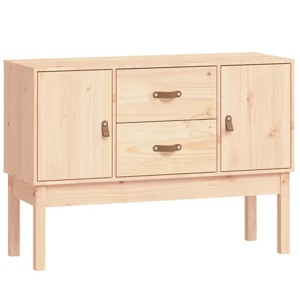 Credenza 110x40x78 cm Legno Massello di Pino
