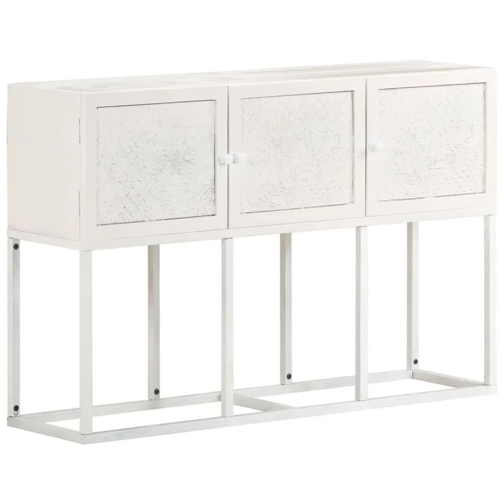 Credenza 115x30x76 cm Legno Massello di Mango