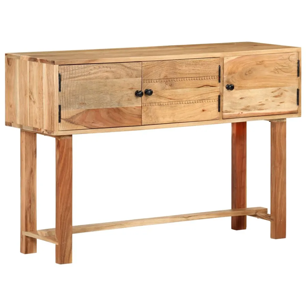Credenza 115x35x75 cm Legno Massello di Acacia
