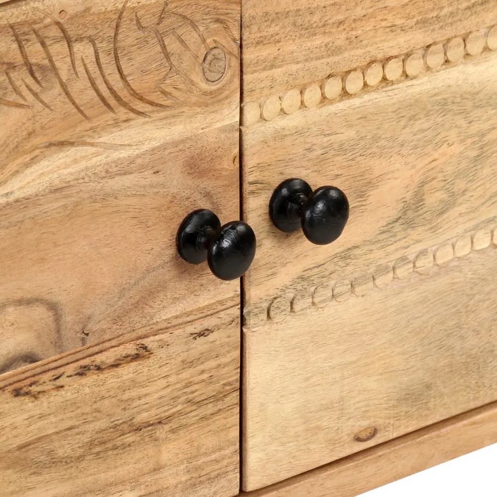 Credenza 115x35x75 cm Legno Massello di Acacia