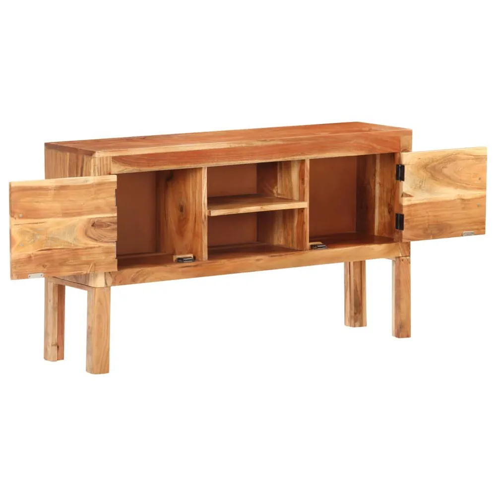 Credenza 116x30x66 cm Legno Massello di Acacia