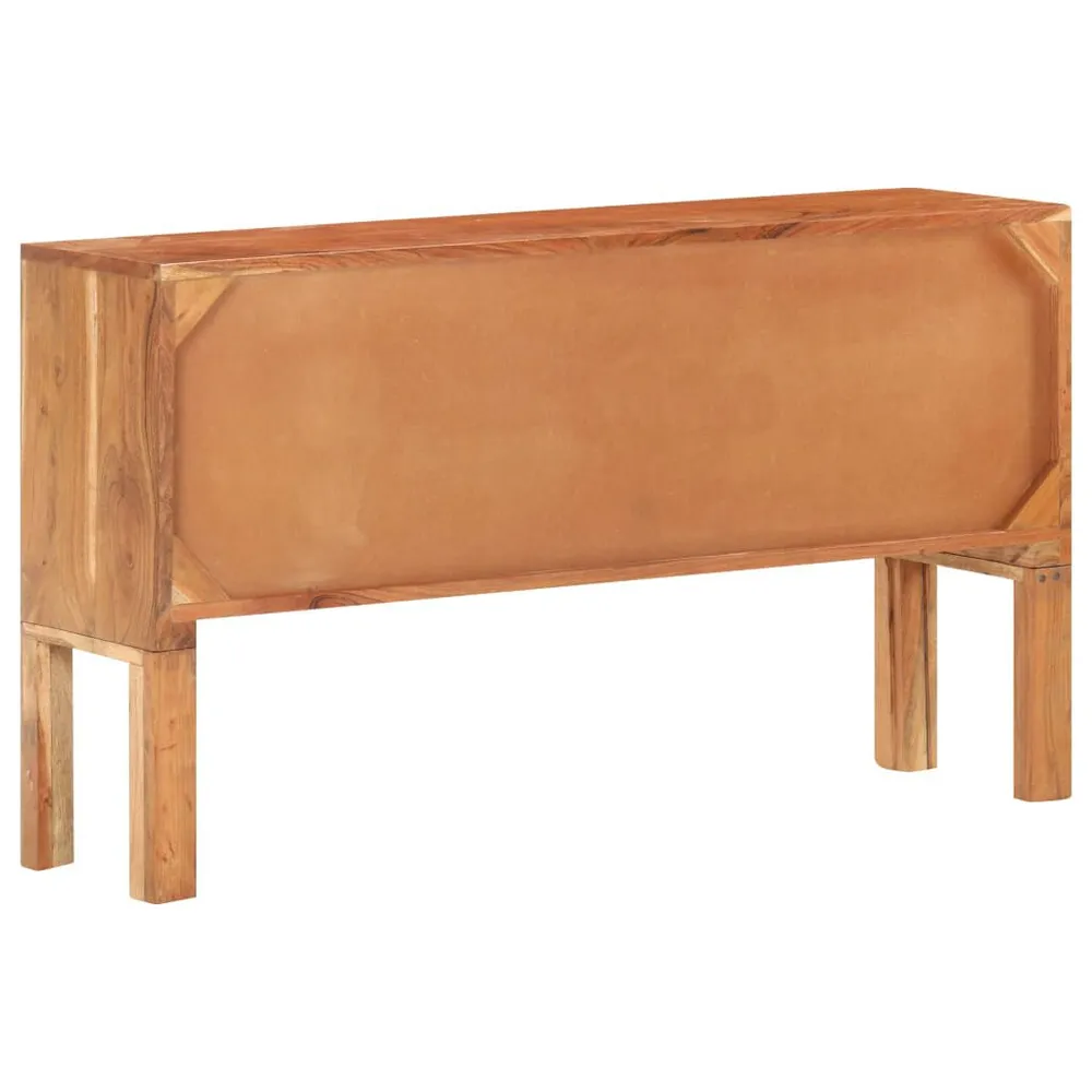 Credenza 116x30x66 cm Legno Massello di Acacia