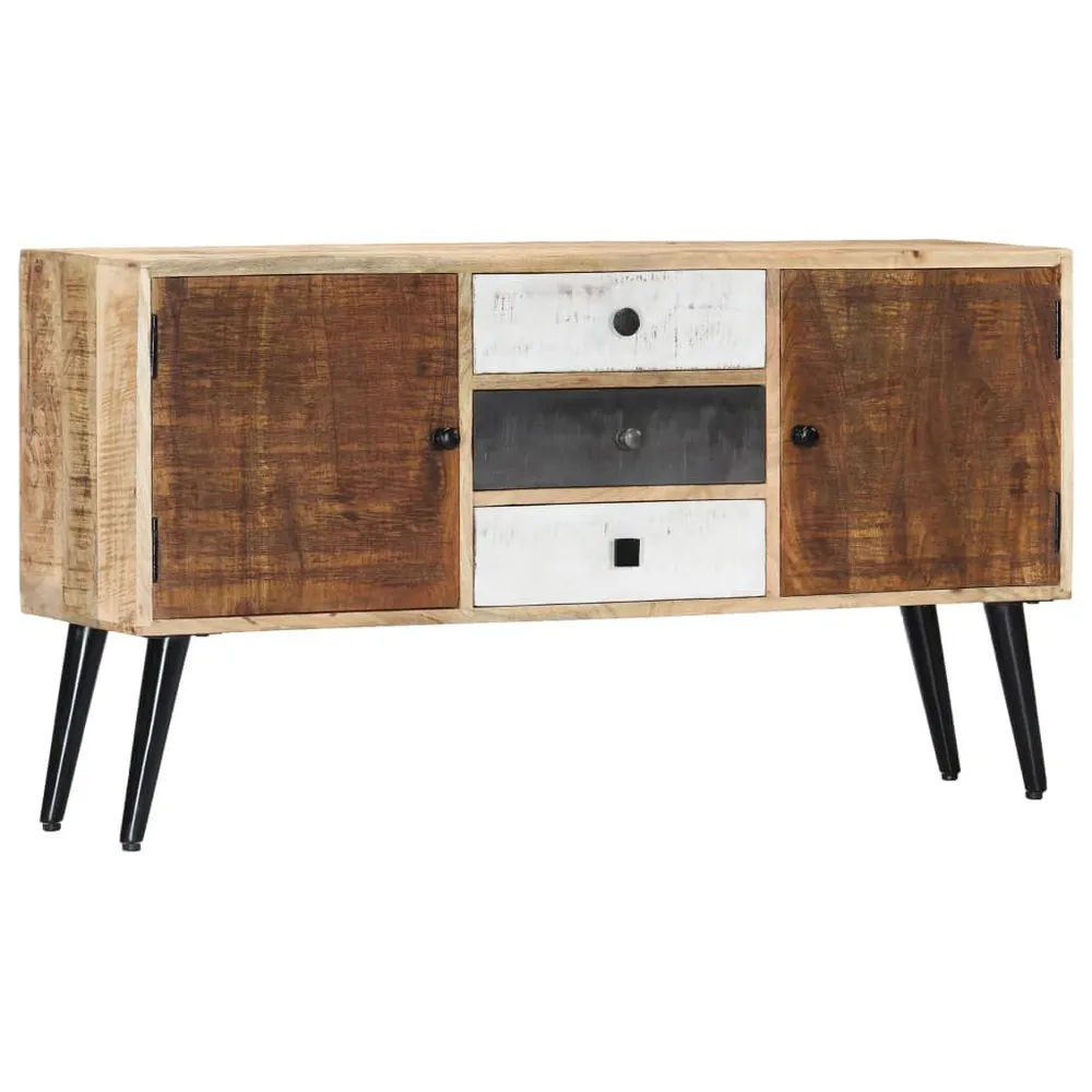 Credenza 118x30x62 cm Legno Massello di Mango