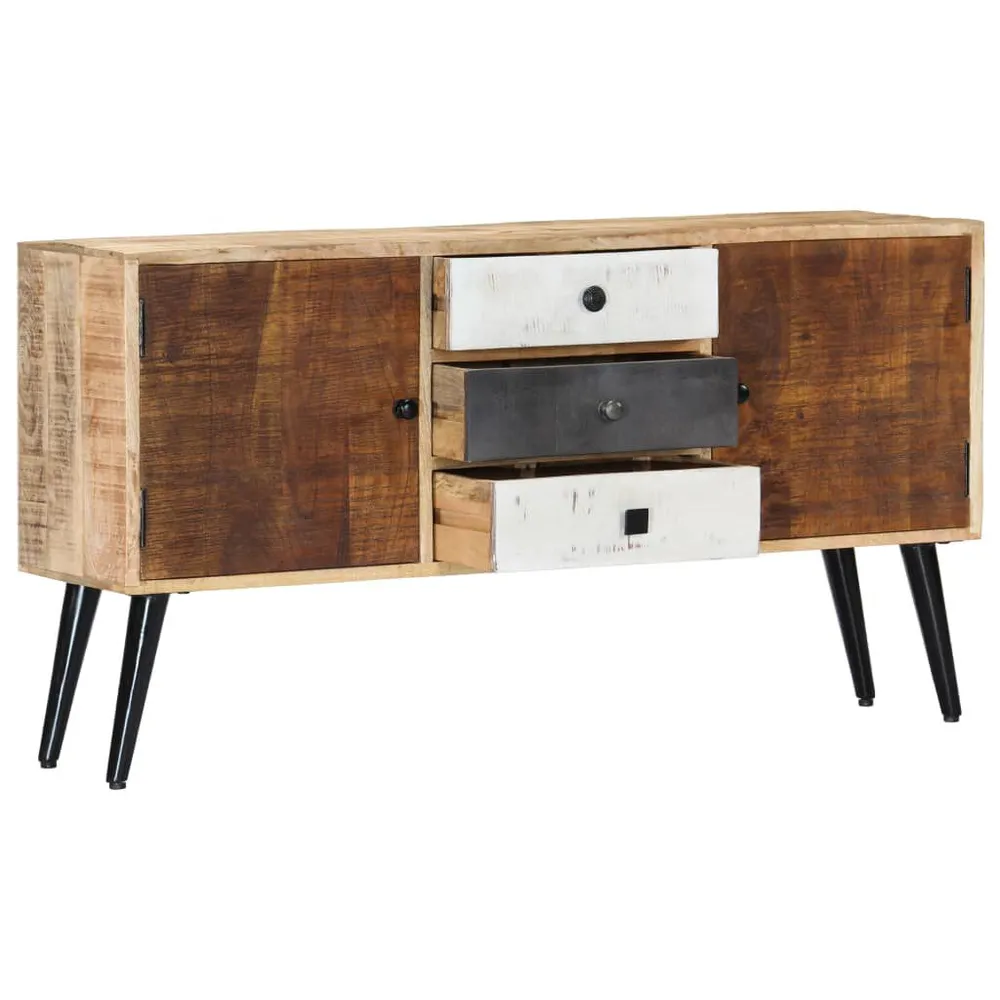 Credenza 118x30x62 cm Legno Massello di Mango