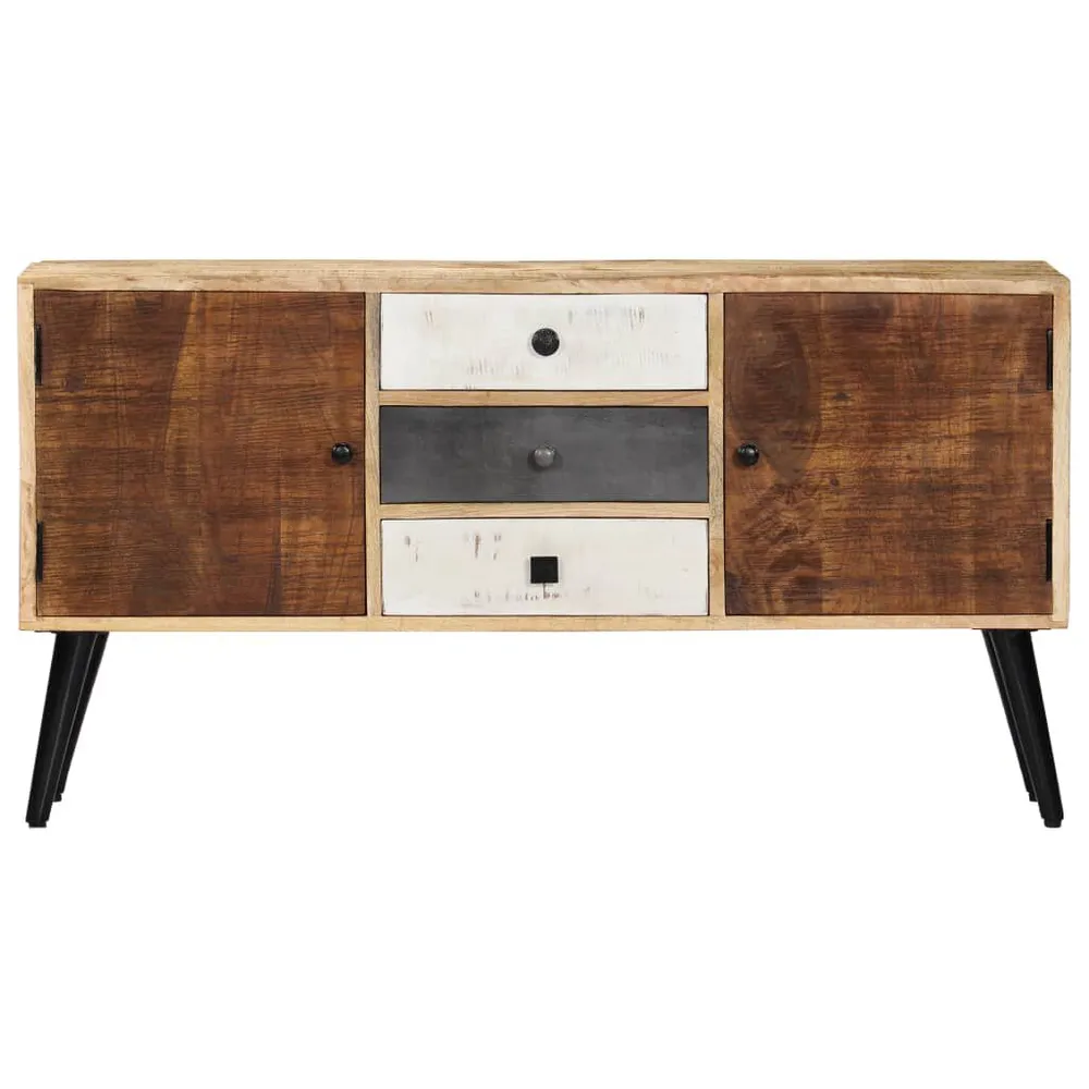 Credenza 118x30x62 cm Legno Massello di Mango