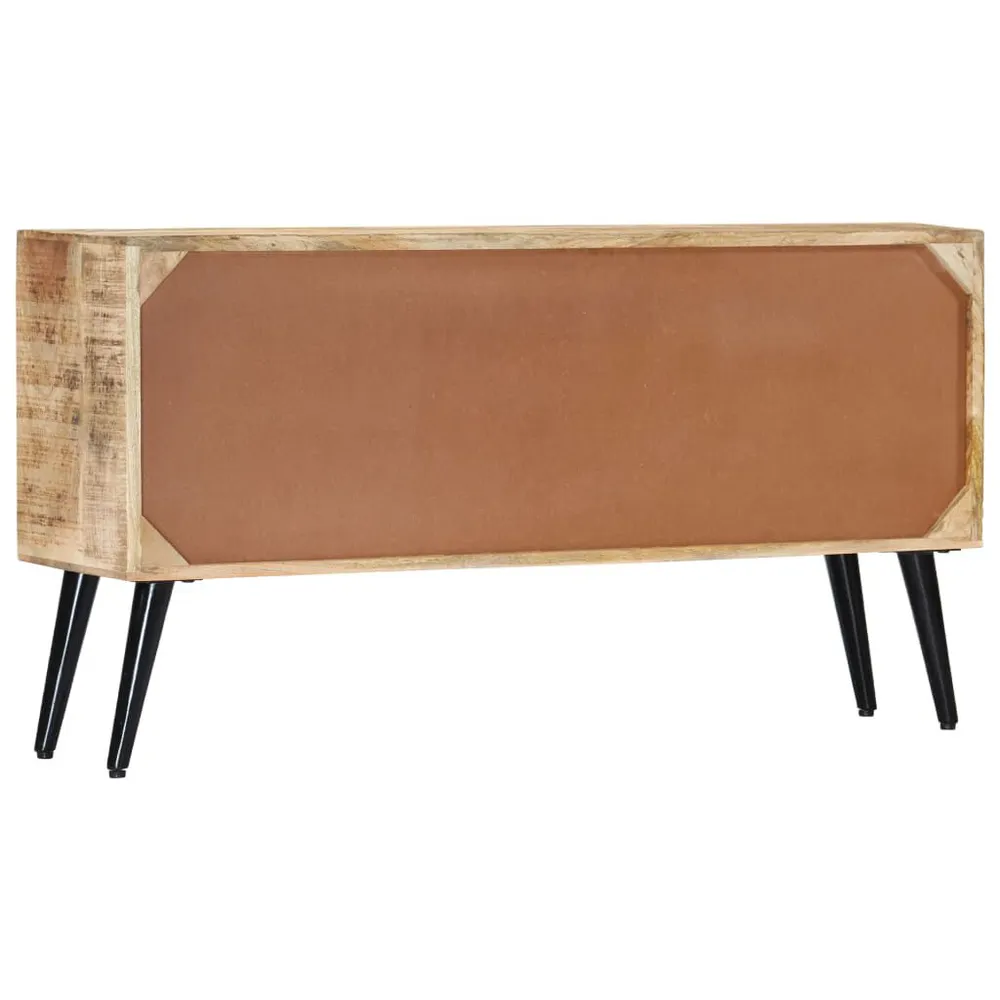 Credenza 118x30x62 cm Legno Massello di Mango