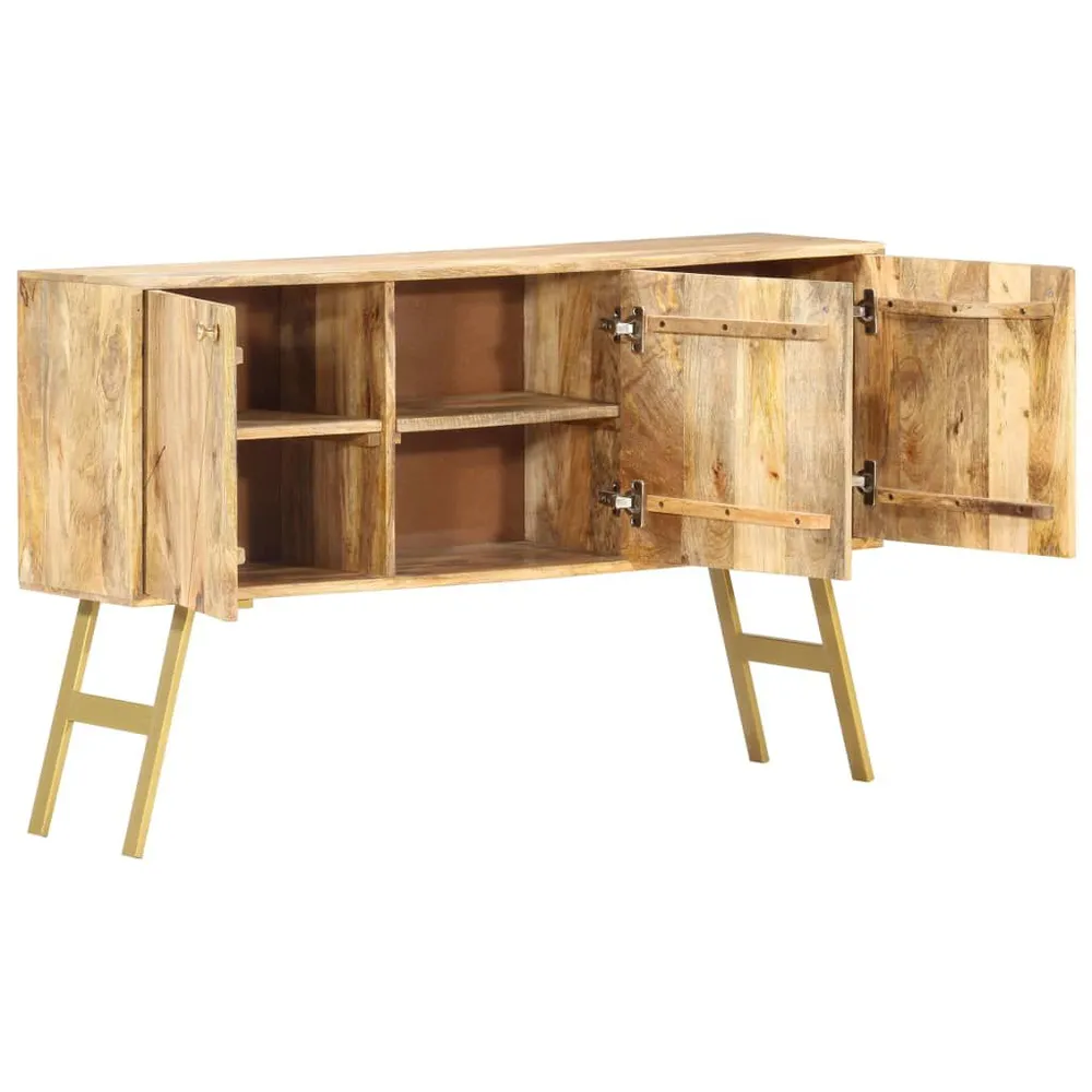 Credenza 118x30x75 cm Legno Massello di Mango
