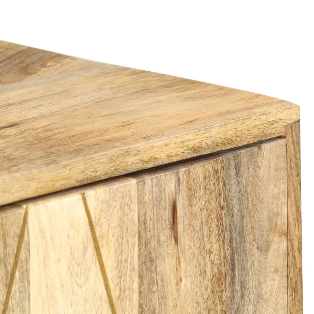 Credenza 118x30x75 cm Legno Massello di Mango