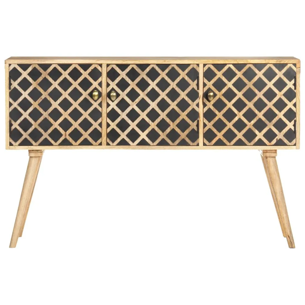 Credenza 118x35x75 cm Legno Massello di Mango