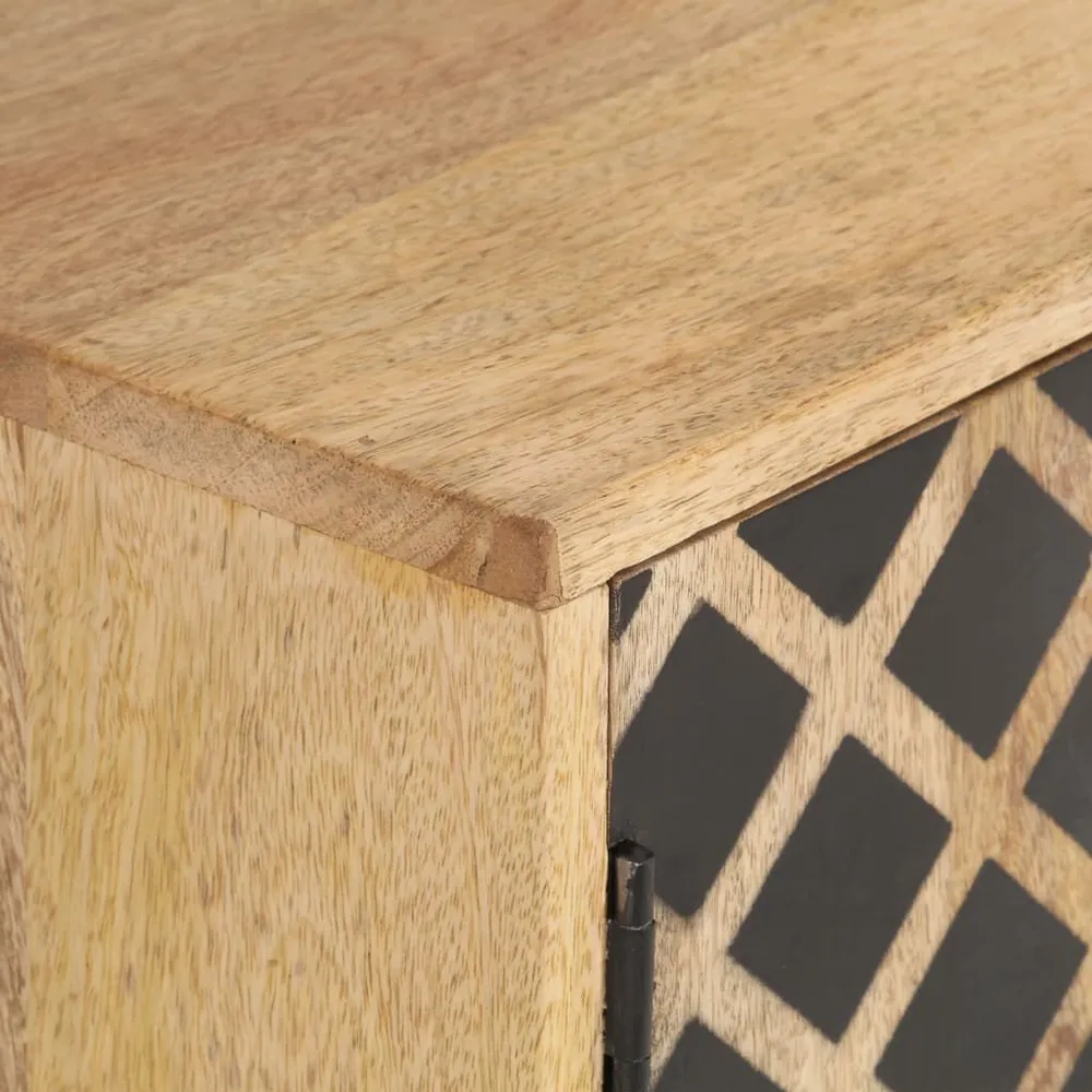 Credenza 118x35x75 cm Legno Massello di Mango