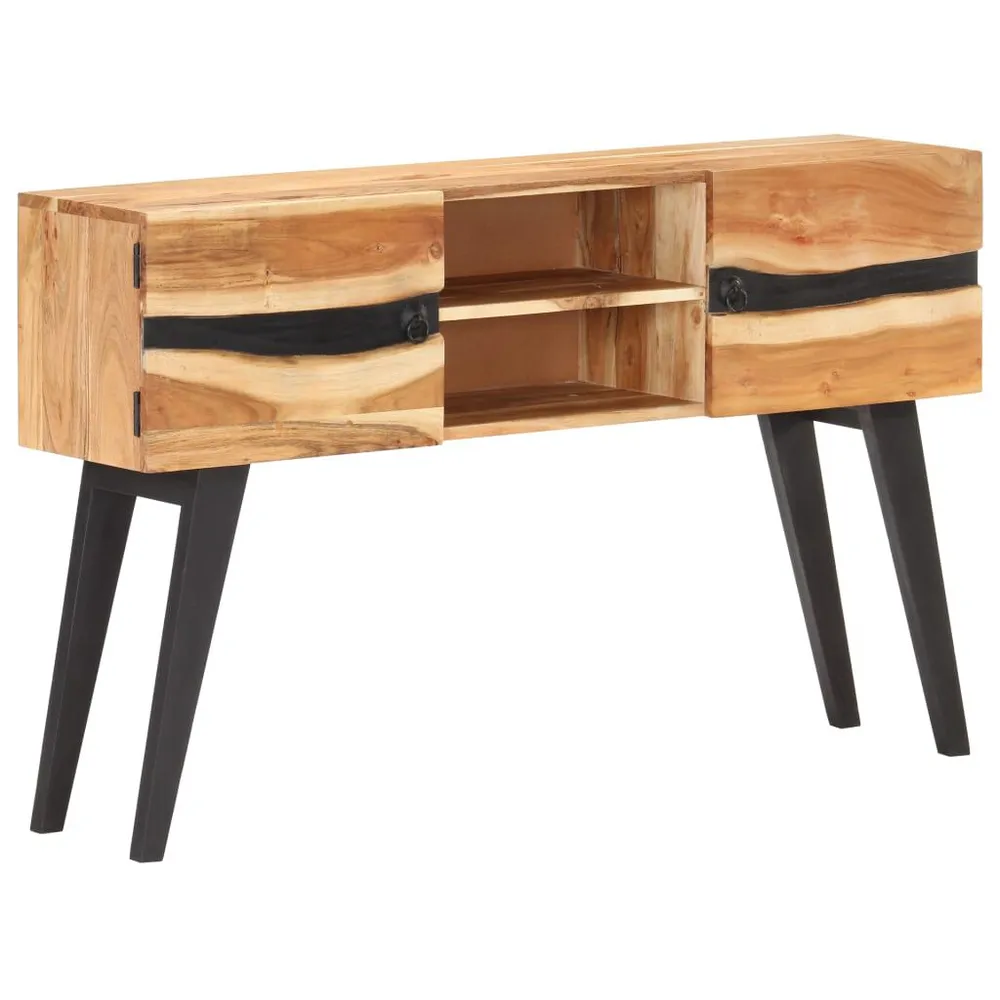 Credenza 120x30x75 cm Legno Massello di Acacia