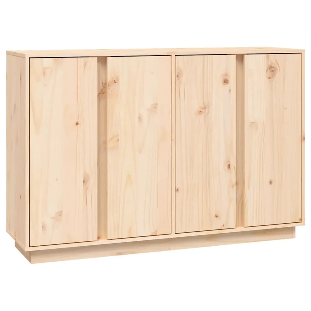 Credenza 120x35x80 cm Legno Massello di Pino
