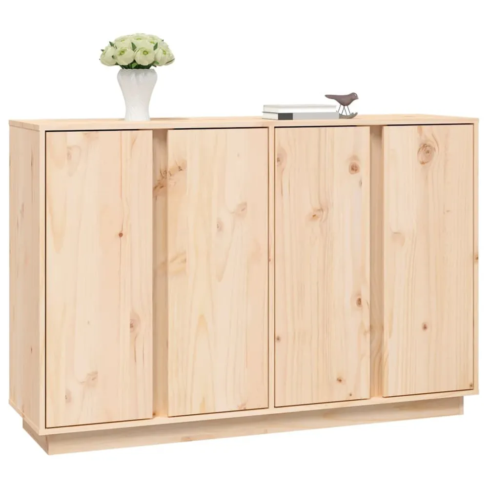 Credenza 120x35x80 cm Legno Massello di Pino