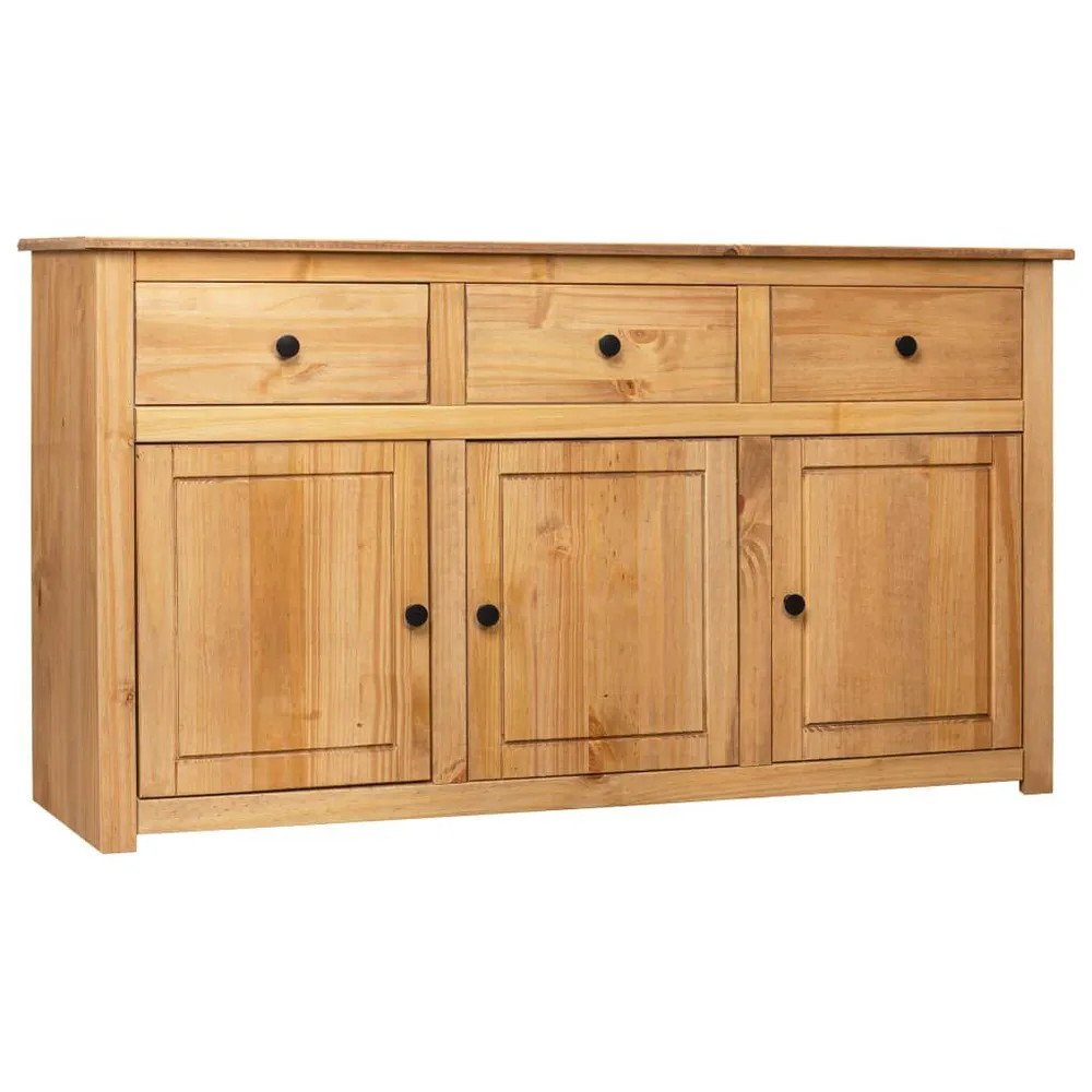 Credenza 135x40x80 cm Legno Massello di Pino Panama Range