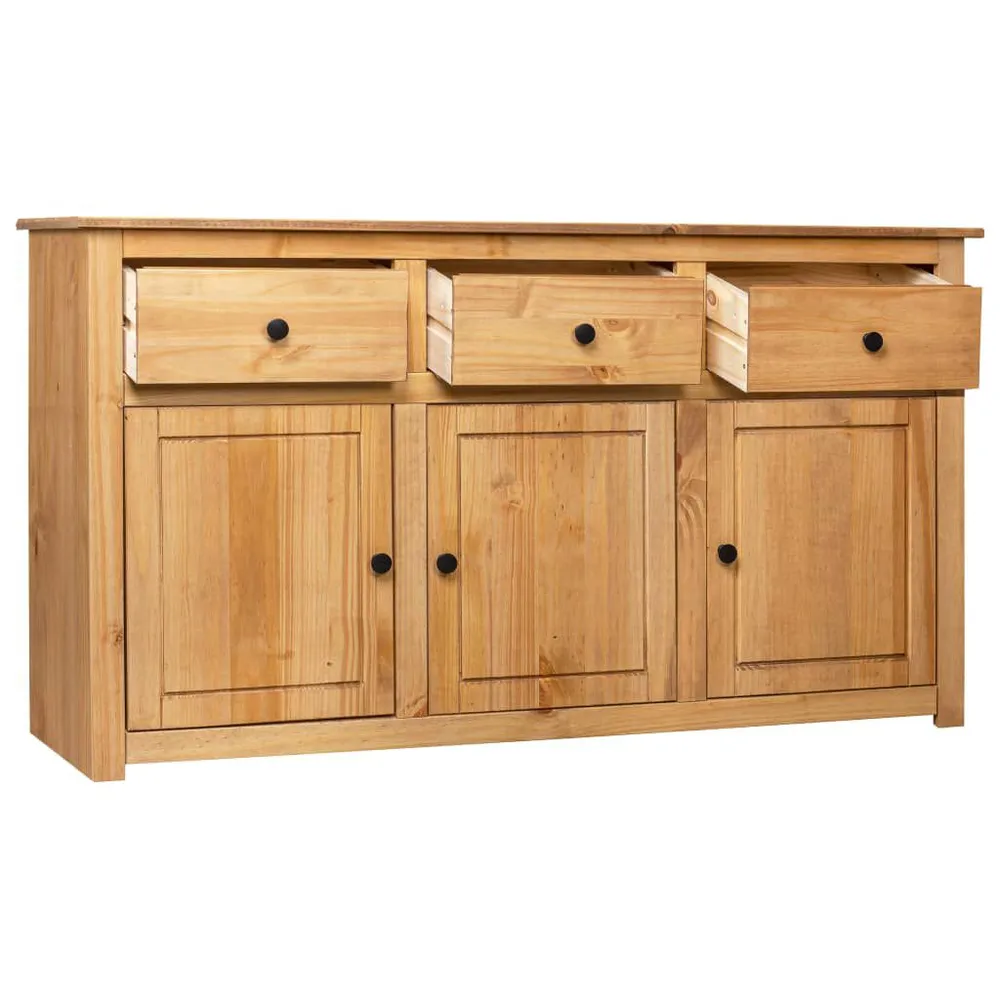 Credenza 135x40x80 cm Legno Massello di Pino Panama Range