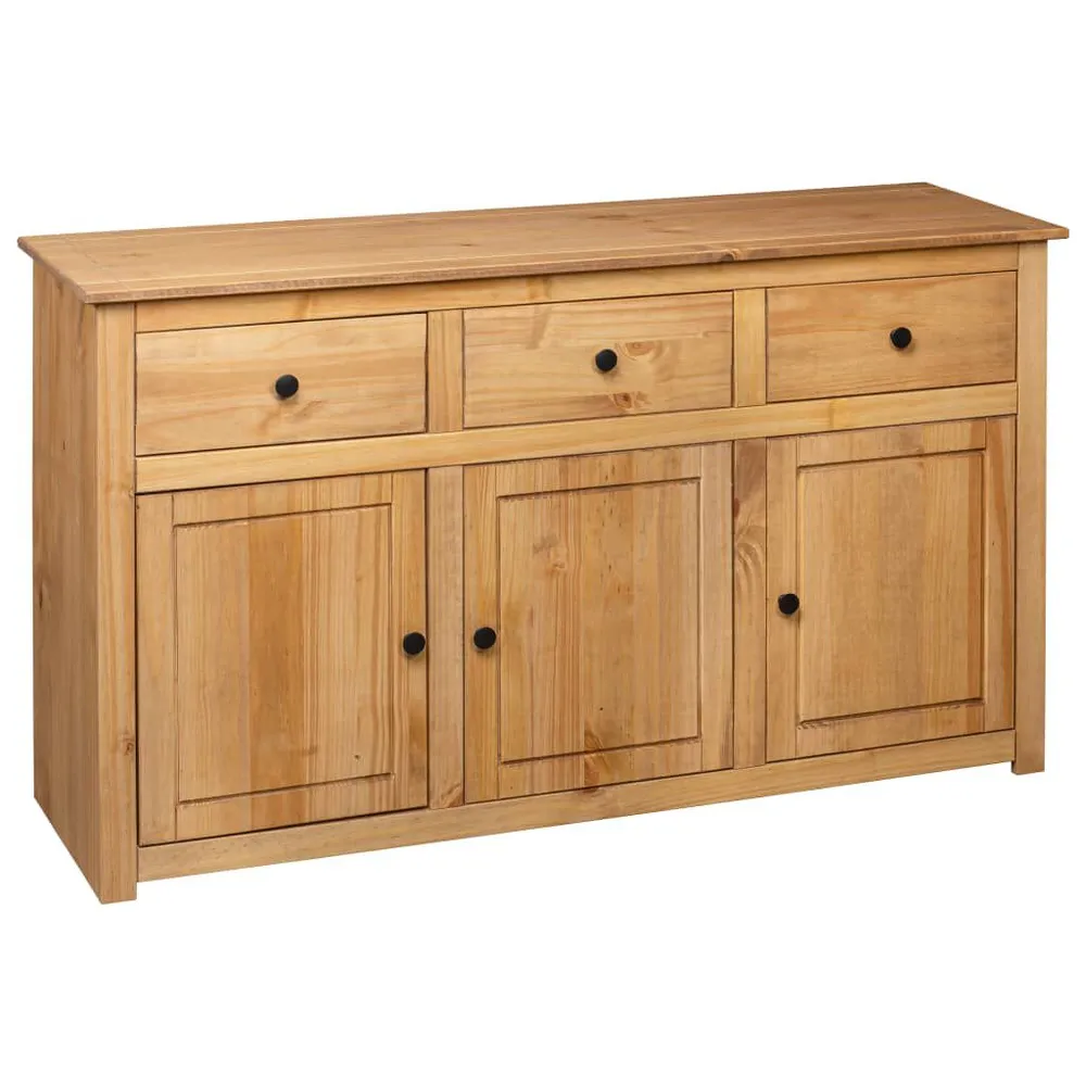Credenza 135x40x80 cm Legno Massello di Pino Panama Range