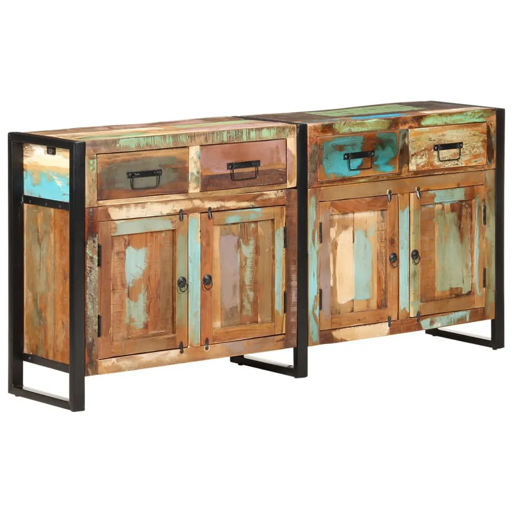 Credenza 172x35x80 cm Legno Massello di Recupero