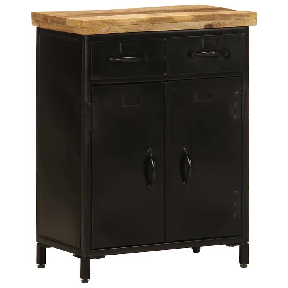 Credenza 55x30x71 cm Legno Massello di Mango per 6-8 Persone