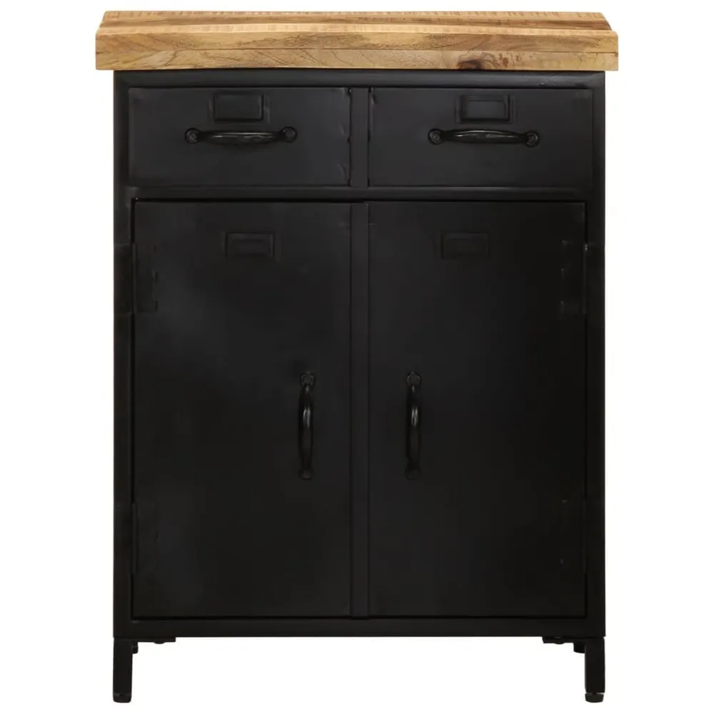 Credenza 55x30x71 cm Legno Massello di Mango per 6-8 Persone