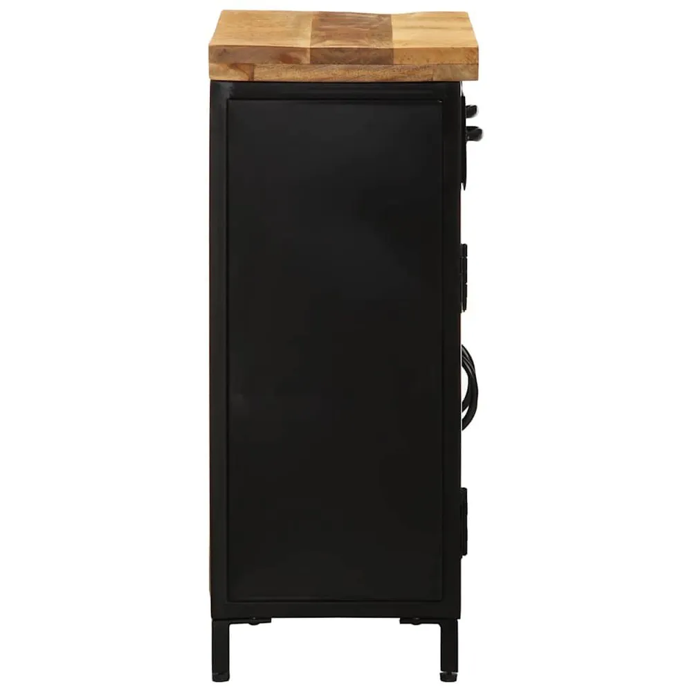 Credenza 55x30x71 cm Legno Massello di Mango per 6-8 Persone