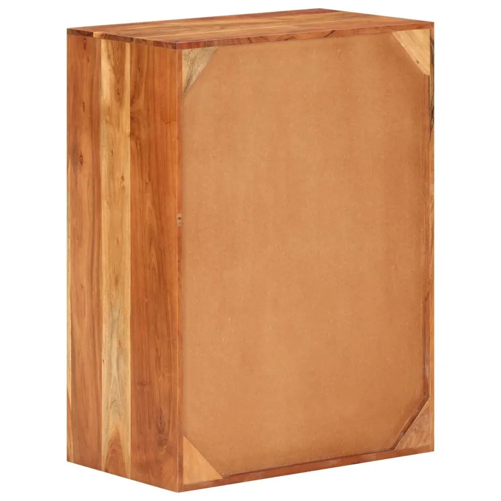 Credenza 55x33x75 cm Legno Massello di Acacia