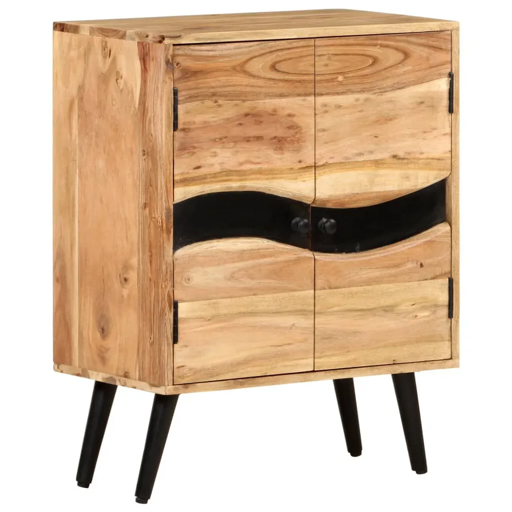 Credenza 57x34x75 cm Legno Massello di Acacia